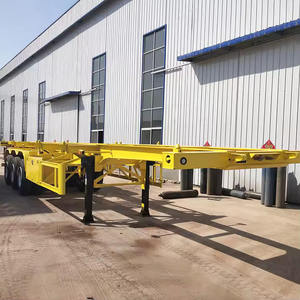 20ft 40Tons Skeleton Skeletal Container Semi <b>Trailer</b> 40ft Container Chassis for Sale - Product Image 2