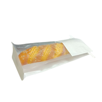 Sac en papier biodégradable de haute qualité SP2842 avec fenêtre transparente pour l'emballage du pain et des biscuits