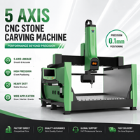 Machine de gravure CNC 5 axes de qualité industrielle à haute précision pour le marbre, le granit, la pierre, les monuments et les reliefs