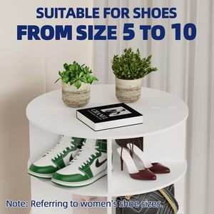 Ou Shumei Rotating Shoe Rack 7 Tier 160cm Floor Standing Round Storage Cabinet For Entryway Home Use - Product Image 4