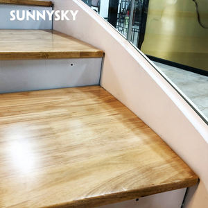 Piso de escalera portátil, escaleras de nogal, escalones de madera, elevador de madera flotante para el hogar, estructura de acero moderna, madera maciza para interiores, 25-35 días - Product Image 5