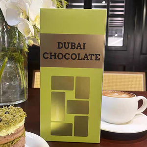 Tùy chỉnh Dubai thanh sô cô la Hộp bao bì hộp sang trọng sôcôla với cửa sổ rõ ràng Hộp bao bì - Product Image 2