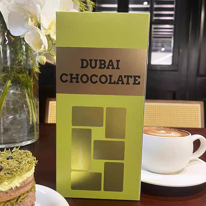 Custom Dubai Chocolate Bar Box Packaging - Luxury & Freshness