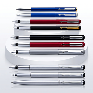 Stylo à bille à encre gel Parker Vector personnalisé avec logo, en acier inoxydable, impression UV, gravure laser, durable et longue durée - Product Image 1