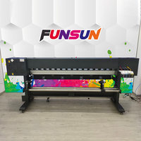 Impresora de Vinilo PVC Funsun, Impresora de Disolvente Ecológico con un Solo Cabezal de Impresión XP600