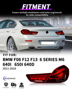 Luz trasera LED roja automática arcaica para <span class=keywords><strong>BMW</strong></span> 6 Series F06 F12 F13 2011-2018 640i/<span class=keywords><strong>640d</strong></span>/650i/M6 Plug + Play luces traseras de diseño de fábrica - Product Image 3