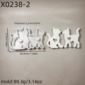 Handmade <b>Resin</b> Casting <b>Molds</b> for DIY Ins Style Decorative Ornaments <b>Silicone</b> Cat Figurine <b>Mold</b> X0238-2 Cake Tools - Product Image 2