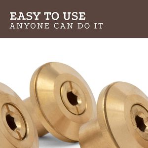 Anclaje de latón para cubierta de piscina Swimcare, rosca de 9/16 x 12, collarín de 1.50 OD, anclaje de seguridad resistente para piscinas enterradas con tornillos - Product Image 6