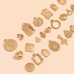 Pendentifs Bijoux Géométriques Tendance pour Fabrication DIY, Breloques en Acier Inoxydable, Pièces de Collier Papillon, Accessoires Pendentif Cœur - Product Image 2