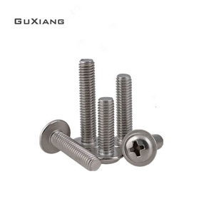 En Acier inoxydable SS304 SS316 À Tête Cylindrique à Empreinte <span class=keywords><strong>Cruciforme</strong></span> Vis à métaux - Product Image 5