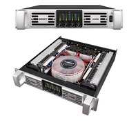AUWAY MAX4800 1200W 4 Kanal 2U Güç Amplifikatörü Sınıf H Devresi XLR Giriş ve Speakon Çıkış 4 Ohm Metal DJ/Karaoke Sahne İçin
