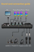 MAONOCASTER — Microphone à condensateur, fonction de charge, équipement de Podcast, mélangeur Audio en lot, cartes sonore