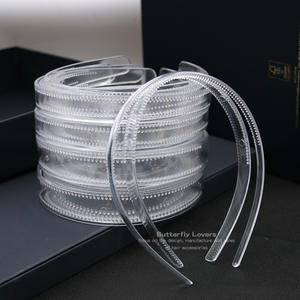 بالجملة ديي عصابات رأس شفافة للنساء النسخة الكورية عدم الانزلاق تقويمها باستمرار الفتيات الرياضة عصابات الرأس - Product Image 1