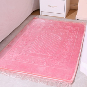 Alfombra de Oración Musulmana Gruesa, Rectangular, de Terciopelo, Antideslizante, con Protección para las Rodillas, Suministro Directo de Fábrica al Por Mayor - Product Image 4