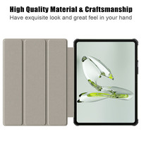 Étui de protection pour tablette intelligente en cuir PU de luxe 11,35 pouces pour Oppo Pad Neo 2023, One Plus Pad Go, OnePlus Pad Air 2