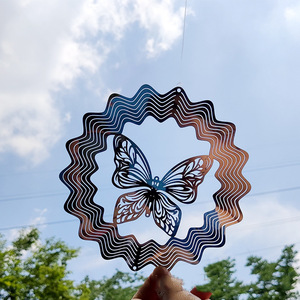 Ahuyentador de Aves Metálico Colgante de 6 Pulgadas con Bola Roja, Decoración de Jardín, Control de Plagas en Exteriores - Product Image 3