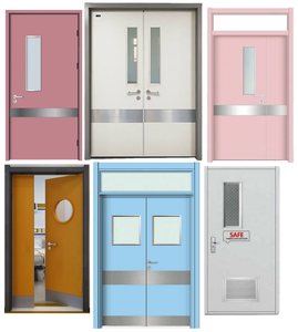 Puertas Interiores de Acero con Panel de Visión de Vidrio, Resistentes al Agua, con Acabado de Madera, para Escuelas, Aulas, Apartamentos, Hospitales y Hoteles - Product Image 3