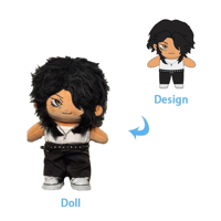 Poupées en peluche personnalisées de 10cm 20cm 30cm 40cm poupées en peluche faites à la main sur photos de commissions poupées en peluche personnalisées poupée en coton personnalisée