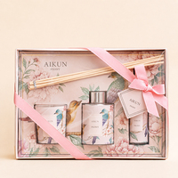 AIKUN Diffuseur à bâtonnets longue durée aux huiles naturelles, formule de parfum personnalisée, coffret cadeau de luxe pour cadeaux de mariage