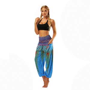Wholesale Digital Printed Ladies Yoga <strong>Pants</strong> Wide in Bulk Indian <strong>Harem</strong> Yoga <strong>Pants</strong> - Product Image 2