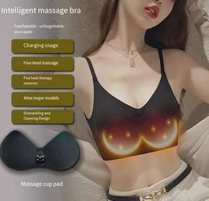 Massageador de Seios Vibratório Elétrico Sem Fio com Temperatura Constante, Aquecimento, Nylon, Alimentado por USB, Tipo Sabonete, 3kg - Product Image 4