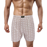 UOKIN-Caleçon boxeur à carreaux pour homme, short d'été décontracté pour la maison, 2024 polyester, nouveauté 100%