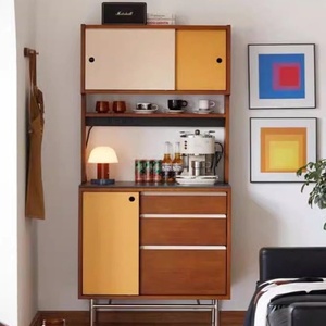 Nouveauté : Buffet en bois massif de style médiéval, multifonctionnel, pour le rangement, meuble de maison pour salon, petit appartement - Product Image 1