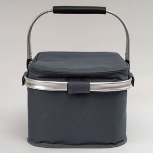 Insulated Cooler Bag Picnic Basket Leakproof Collapsible Portable Cooler Grocery Bag Insulated Basket with Aluminium Handle - Product Image 4