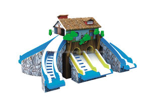 Giochi D'acqua Parco Acquatico Scivolo Giochi D'acqua Per Bambini Château gonflable pour cour - Product Image 4