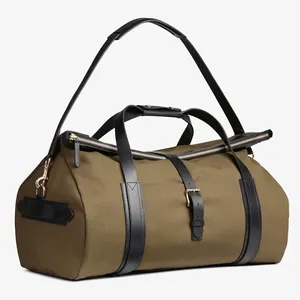 Duffle bolsa de lona para homens, logotipo do exército impermeável, bolsa de duffel para viagens, fim de semana