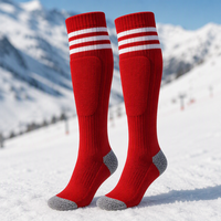 Chaussettes de ski et de snowboard en laine mérinos personnalisées avec logo OEM, longues, à compression, chaudes pour l'hiver, pour le sport