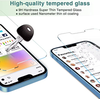 Laudtec Premium Protektoren Film HD Klarglas 2.5D 9H affiche verre pour iPhone 16 17 Pro Max 13 12 11 Pro 16 Plus XS