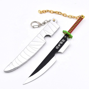 Demon Slaye Sound post exclusif mini <span class=keywords><strong>katana</strong></span> métal artisanat en alliage de zinc épée porte-clés cadeau jouet décoration fabricants en stock - Product Image 5