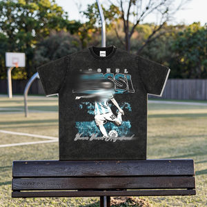 Fútbol Retro americano para <span class=keywords><strong>Messi</strong></span> Impreso Pesado Manga larga Cuello redondo <span class=keywords><strong>Sudadera</strong></span> con capucha Camiseta <span class=keywords><strong>de</strong></span> verano transfronteriza Transpirable - Product Image 4