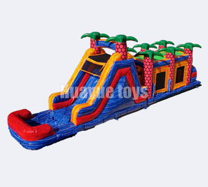 Commercial Large <strong>Inflatable</strong> Obstacle Slide Course for Child Bouncy Slide Combo <strong>Inflatable</strong> Castle With <strong>Tunnel</strong> - Product Image 5