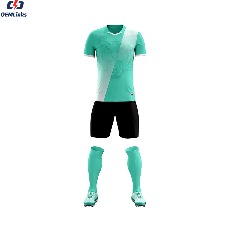 Custom Sublimation black green soccer jersey football shirt soccer uniform images soccer wear kid italia