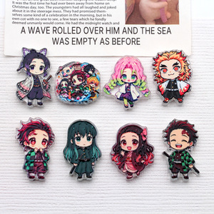 Bolígrafo de acrílico DIY con diseño de dibujos animados, estilo Q, estilo anime japonés, con cuentas redondas - Product Image 2