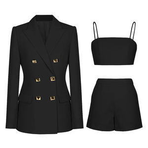 Conjunto de <span class=keywords><strong>traje</strong></span> de tela elástica Premium <span class=keywords><strong>para</strong></span> <span class=keywords><strong>mujer</strong></span> profesional, uniforme de trabajo de oficina cómodo <span class=keywords><strong>para</strong></span> <span class=keywords><strong>entrevista</strong></span> - Product Image 1