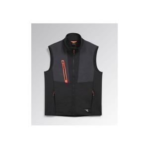 DIADORA <b>UTILITY</b> - 702.180066-C8817/S Ergonomic softshell and nylon dual-material <b>vest</b> black - EAN 8053607264001 WORK JACKETS - Product Image 1