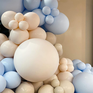 Kit d'<span class=keywords><strong>arche</strong></span> de guirlande de ballons en latex <span class=keywords><strong>bleu</strong></span> <span class=keywords><strong>pastel</strong></span> pour baptême de bébé, fête prénatale et décorations de fête d'anniversaire, <span class=keywords><strong>arche</strong></span> de fond pour garçon - Product Image 6