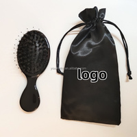 Ensemble de brosses à cheveux professionnelles miniatures de voyage, à picots massants, en poils de sanglier, pour cheveux épais, bouclés, fins, longs, courts, humides ou secs