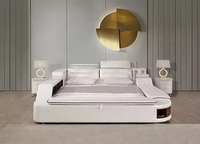 Modernes Multifunktionales Schlafzimmerbett mit Massagefunktion und Doppelbett-Design mit Stauraum