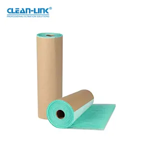 Car Spray Paint Booth Fiber Glass Net Air Filter Paper In Roll Fiberglass Filter