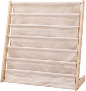 202505 in legno immagine libri di stoccaggio libreria organizzatore scaffali in tessuto <span class=keywords><strong>Rack</strong></span> per camera da letto 75x30x80cm - Product Image 2