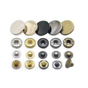 Durevole snap on 4 parti stud press fastener down jacket button tich rivet ganci per pantaloni fibbia chiusura poppers chiusure per pelle - Product Image 1