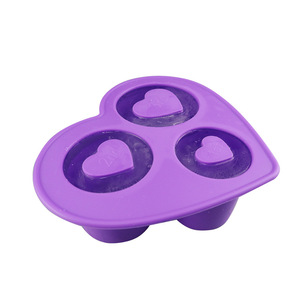 Hình Trái Tim Silicone <span class=keywords><strong>Ice</strong></span> <span class=keywords><strong>Cube</strong></span> Khay Với Nắp Cho Stanley Cup 30Oz 40Oz, 3-Khoang Cao Su Xi Lanh <span class=keywords><strong>Ice</strong></span> Block Khay Cho Tủ Đông - Product Image 5