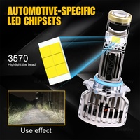 Luces de Proyector Automotrices Súper Brillantes Sunshiny Y9 PRO 9005 9006, Faro para Auto, Focos LED 9006, Luces para Coche 9006, Faro LED