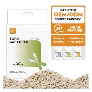לאוופטס מותג פסולת חתולים 6 ליטר פסולת חתולים מתכלה במלאי 5 טעמים טופו פסולת חתולים