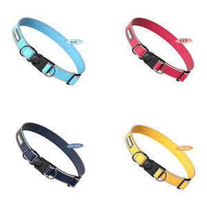 ปลอกคอสุนัขสัตว์เลี้ยงปรับได้คอสุนัขโพลีเอสเตอร์พิมพ์โลโก้แบบกำหนดเองปลอกคอป้องกันการสูญหายแบบนิ่มสะท้อนแสง - Product Image 1