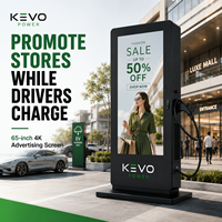 Chargeur de véhicules électriques DC intelligent 30kW-80kW avec écran publicitaire de 65 pouces pour la recharge et la diffusion multimédia